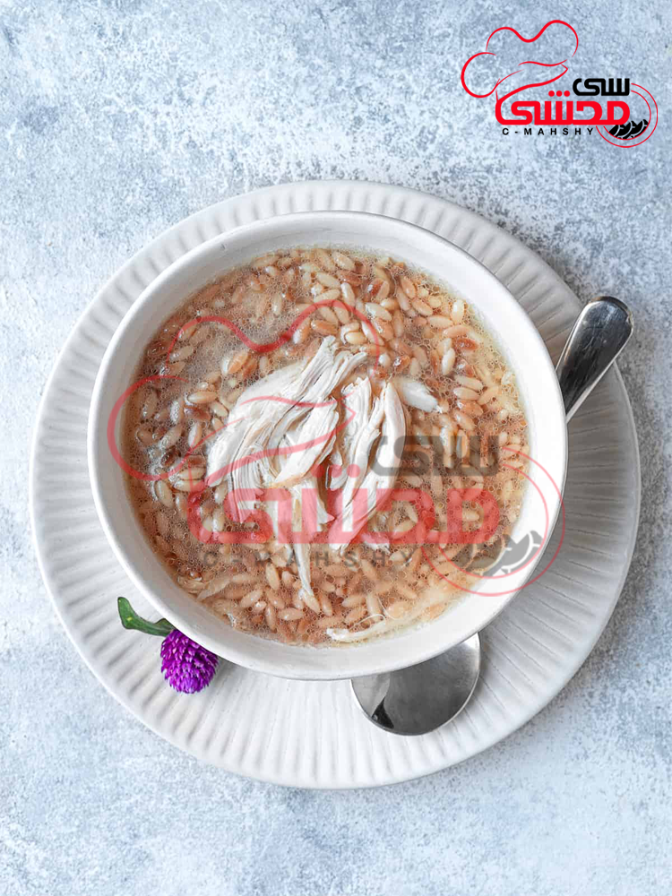 Lesan Asfour Soup with Chicken (One person)